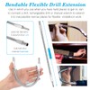 Flexible Drill Bit Extension and Right Angle Drill Attachment Set,