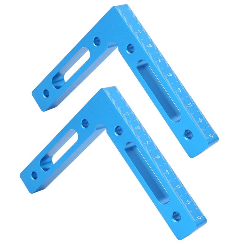 2Pcs/Set Aluminum Alloy Carpenter 90 Degree Right Angle Positioner Clamps