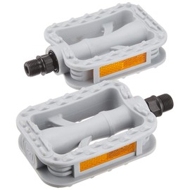 Bridgestone VP-308.A P4377 F460169GRC Bicycle Pedal, Resin with Reflector, Gray
