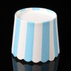Cabilock 50PCS Paper Baking Cups Blue and White Stripes Dessert