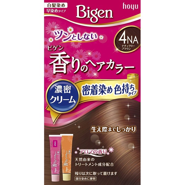 ho-yu- bigen Scented Hair Color Cream 4NA (natyurari-buraun) x Pack