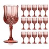 XUWAIDSGN 7oz Plastic Vintage Wine Glasses Drinking Glasses Unbreakable Wedding