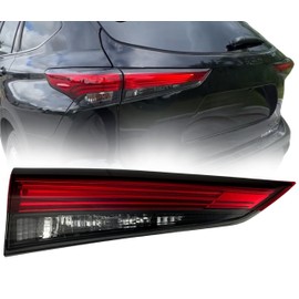 LED Taillight Assembly Replacement For Toyota 2020 2021 2022 2023 Highlander with Bulbs Inner Left/Driver Side, 81590-0E180 / TO2802156C, CAPA