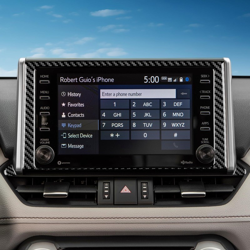 FXETRNL Car Center Consloe Air CD Button Screen Frame, Real
