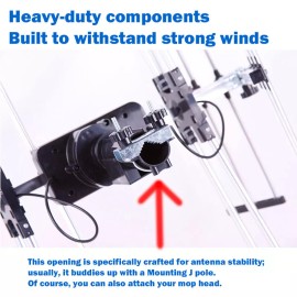 For Channel Master AMPLIFIED Antenna 200 MILES OUTDOOR HDTV ANTENNA MOTORIZED 360 Rotation UHF VHF