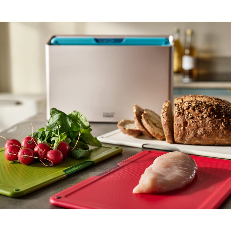 Joseph Joseph Folio 4-Piece Multi Colour coded Cutting Board Set,