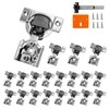Redunest 1/2 Inch Overlay Soft Close Cabinet Hinges, 20 Pack