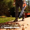 LawnMaster CLBL4016A Cordless Leaf Blower 40V Max with 2.0Ah,Battery Powered