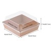 ROSPAKTEK 60 Pack Bakery Boxes - 4x4x2.5 Inch Charcuterie &