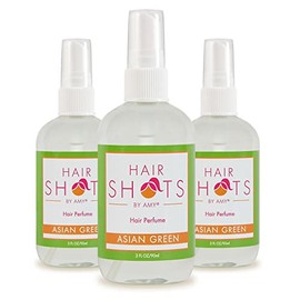 Hair Shots Heat Activated Hair Fragrance Asian Green Three Pack 3 Items: Asian Green