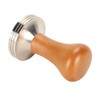 Coffee Tamper Solid Wood Handle Stainless Steel Easy to Use