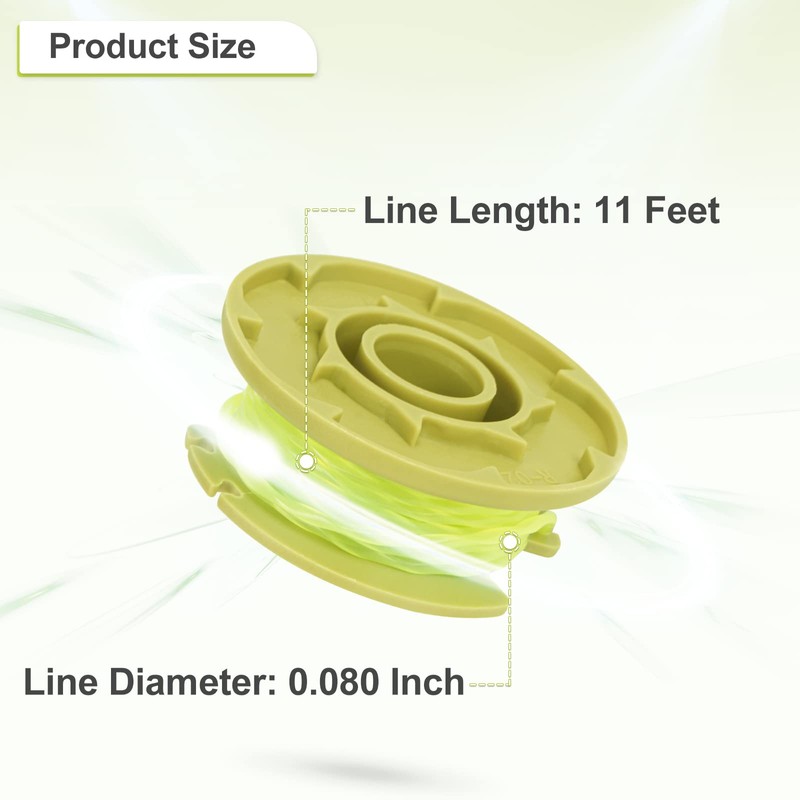 GreatBuddy 3 Packs Replacement Spool for Ryobi Weed Wacker String,
