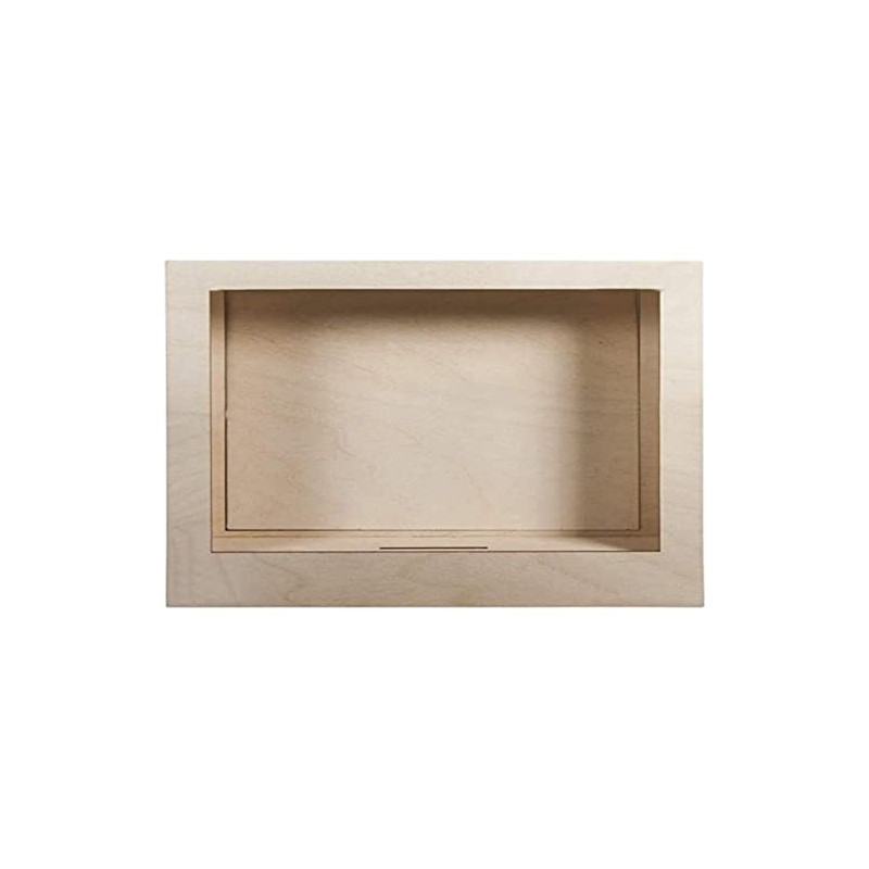 Rayher DIY Kit Wooden Shadow Box Frame, 3D Frame for