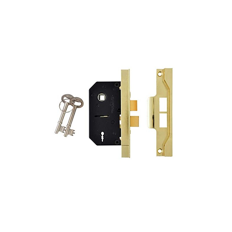 Union Locks 2242 2-Lever Mortice Rebated Sash Lock Electro 65.5mm
