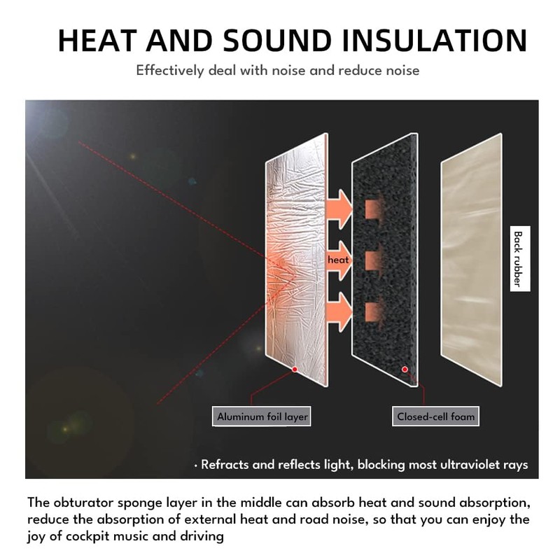 393mil(10mm) 32.29sqft Car Sound Deadening Material Mat Car Heat Shield