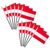 Austria 4x6in Stick Flag - 1 dozen pack