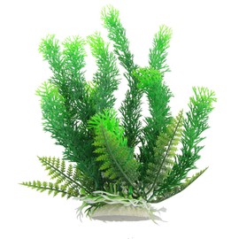 Qtqgoitem Aquarium Ornament Green Plastic Emulational Grass Plant 9.8" (Model: d1d c2e e4a 871 1de)