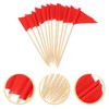 Gadpiparty Toothpick Flags Triangle Sticks 12pcs Cupcake Toppers Flags Cheese