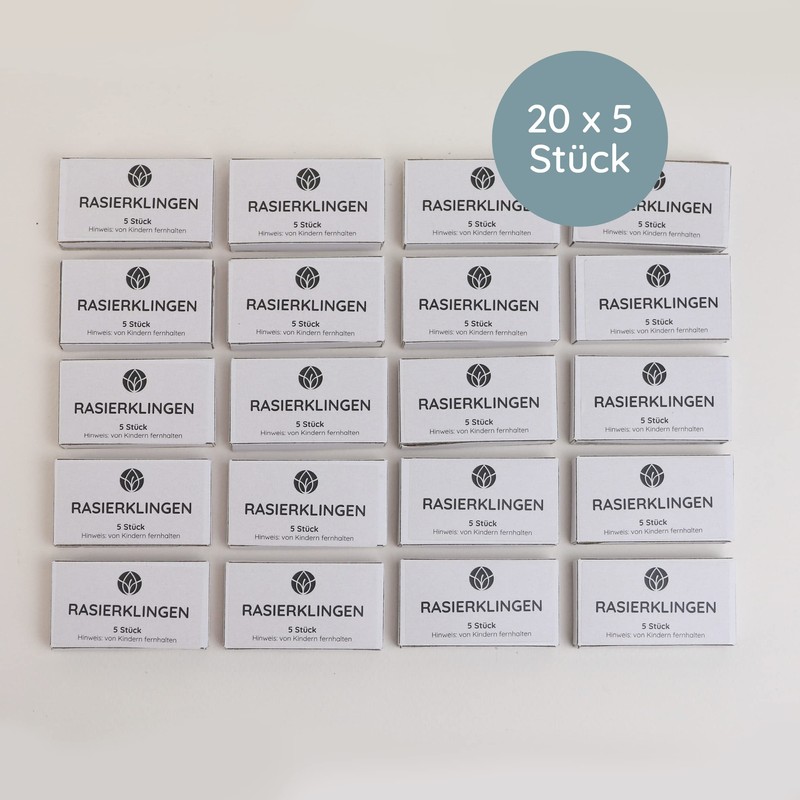 MYLILY® 100 Razor Blades, Your Perfect Shave, Women's Safety Razor,