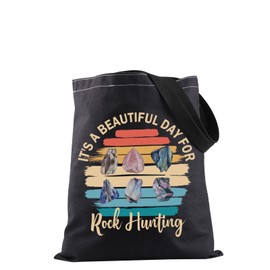 Rock Hunting Shoulder Bag It's A Beautiful Day For Rock Hunting Tote Bag Rock Hunter Gift Rock Lovers Gift Geologist Gift (Rock Hunting Tote CA)