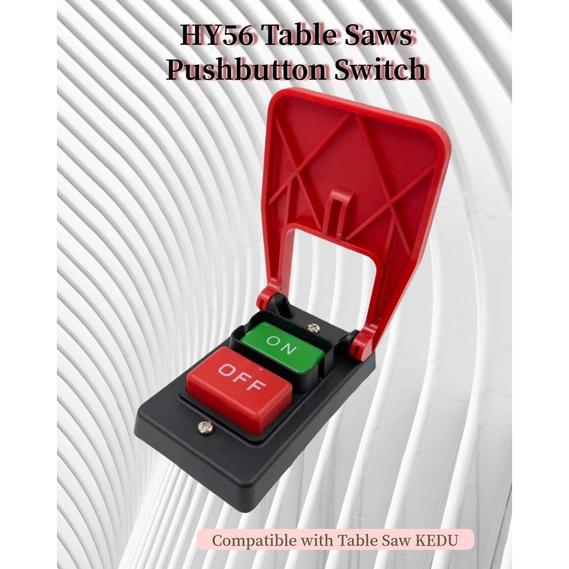 HY56 220V 20A Table Saws Pushbutton Switch Compatible with Table