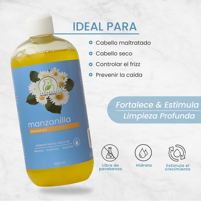 Shampoo De Manzanilla Con Propiedades Aclarantes Productos Mart Mexico 500