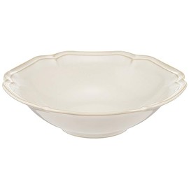 Ichikyu 131-0219 Mino Pot, Bowl, Plate, Flat Pot, Approx. 6.7 inches (17 cm), Antique White, Made in Japan