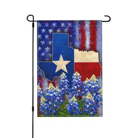 Texas Garden Flag Seasonal Double Sided 12 x 18 Inch Small Yard Flag for Indoor Outdoor Decor Holiday All Seasons