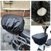 Ai-OUMLEEF Waterproof, Front and Rear Bicycle Basket Cover, Bicycle Basket