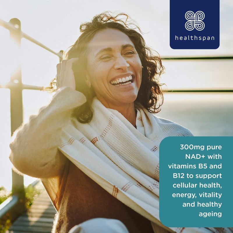 Healthspan NAD+ Cellular Energy & Vitality (60 Capsules) | for