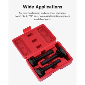 ACZCR 3Pcs Rear Axle Bearing Puller Tools Kit, Rear Axle Bearing Puller Extractor Installer Repair Tool Set 1 to 1-7/8, 1-5/16 to 2-3/8, 1-3/8 to 2-7/8