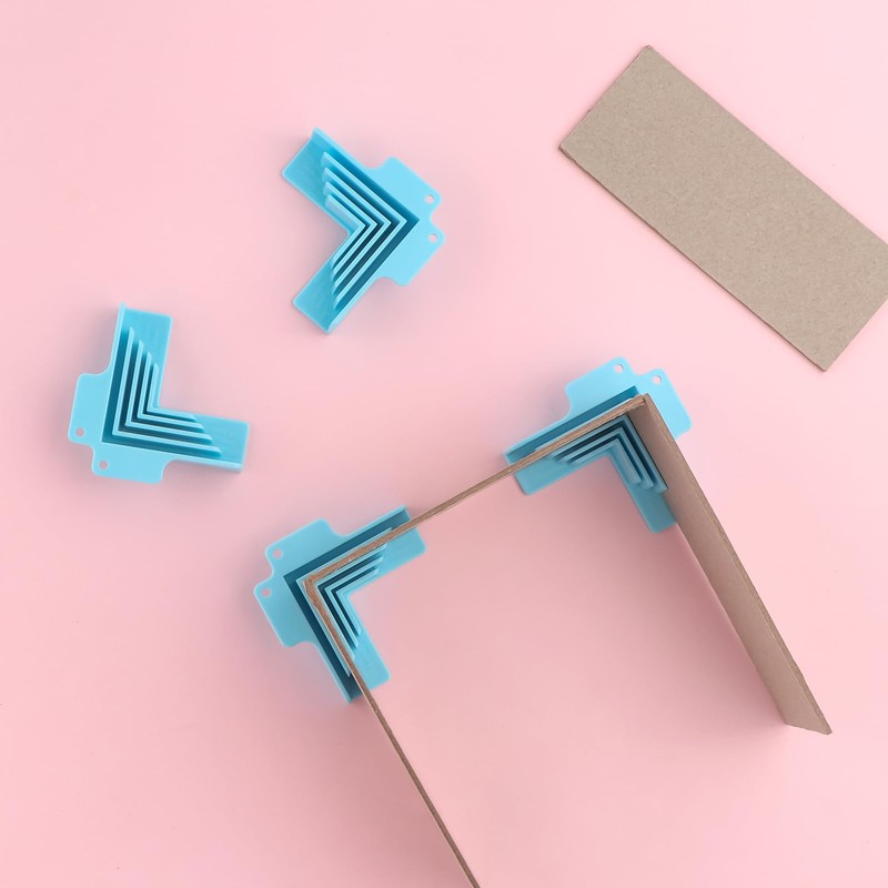 Briartw 4pcs/Set Corner Guides for Chipboard Boxes,L-Shape Cardboard Box Corner