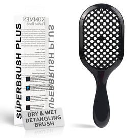 Detangling Brush,1 Pack Detangler Brush, Gentle & Effective Detangling on Wet or Dry Fragile Hair Types,Ultra-light, Detangling Brsuh ventilated and antistatic hairbrush (Black)