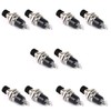 MakerMind 10x Black Mini Push Button Push Button DIY Compatible