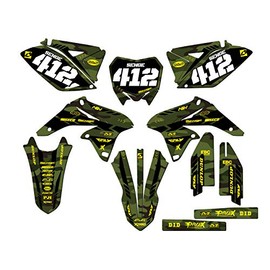 2010-2018 RMZ 250 Apache Green Senge Graphics Complete Kit with Rider I.D. Compatible with Suzuki