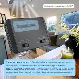 7330F3852 Thermostat Single Stage Heating and Cooling Replacement Unit for RV Select Air Conditioners Mach and Roughneck Series Efficient Temperature Regulation