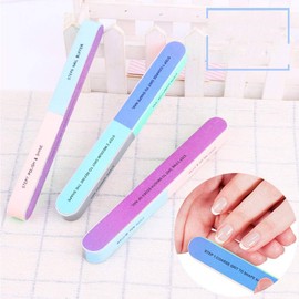 Lima de uñas, colorido Lado múltiple, manicura, arte, herramienta de pedicura, lijado, esponja, pulidor tamponador Herramienta de Pulido de uñas Herramienta de Arte de uñas