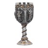 Nemesis Now Medieval Knight Goblet 17.5cm Silver, Resin w/Stainless Steel