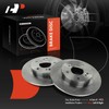 A-Premium 10.94 inch (278mm) Rear Solid Disc Brake Rotors Compatible