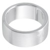 Vinani RYM Women's Ring 925 Silver Wide Matte Plain Solid,