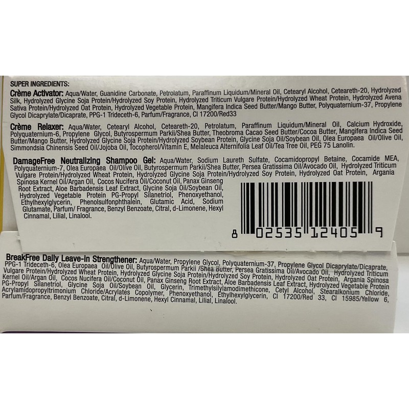 Profectiv Mega Growth No-Lye 1 Touch Up Relaxer Kit Super