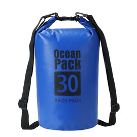 YDYJKI Floating Waterproof Dry Bag for Travel 5L/10L/20L/30L, Roll Top Sack Keeps Gear Dry for Kayaking, Rafting, Boating, Swimming, Camping, Hiking, Beach, Fishing (Sapphire Blue, 30L)