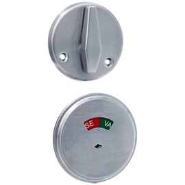 Falcon D271626 30253 10094 Turn Inside x Occupancy Indicator Deadbolt G6,Silver