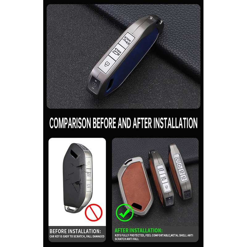 Ontto Car Key Case Compatible With Kia 2023 2024 Fob