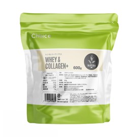 Choice Whey & Collagen Plus Protein, Matcha Flavor, 21.3 oz (600 g), Protein, No Artificial Sweeteners, Made in Japan, Lactic Acid Bacteria Blend, GMO Free