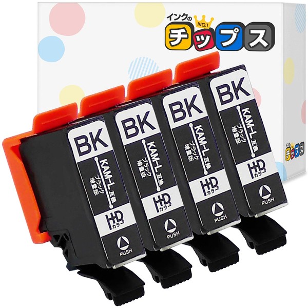 [Ink Chips] For Epson (KAM) Compatible with KAM (Turtle), Black