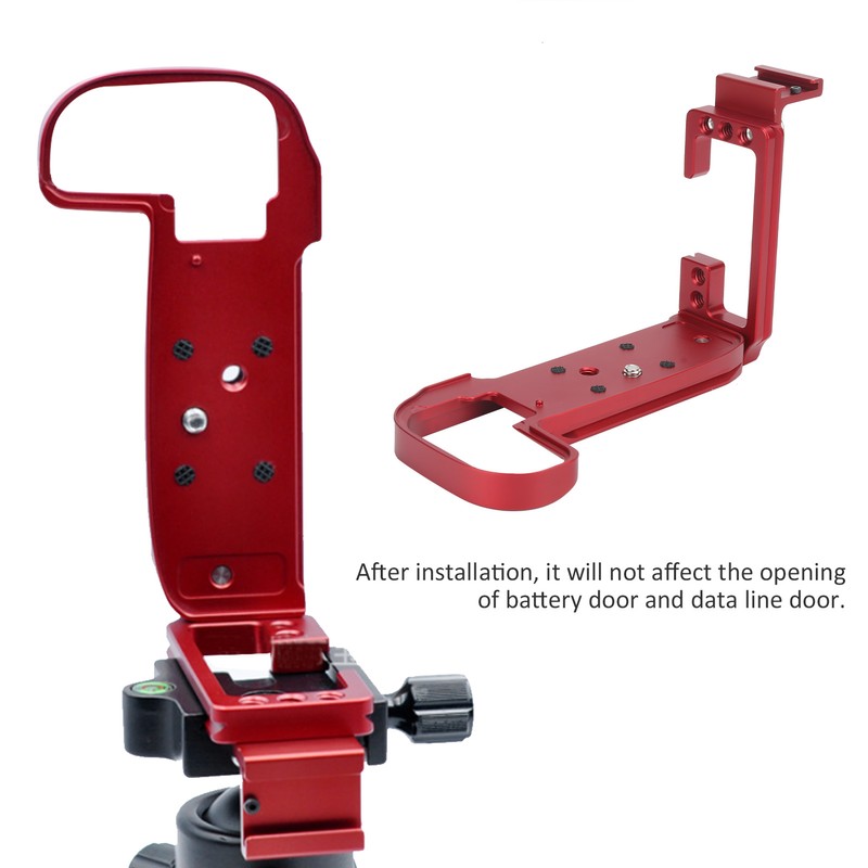 Quick Release Plate L Bracket with Hot Shoe Hand Grip