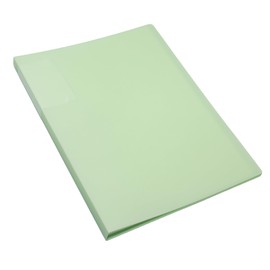 Lilaly 1 Pack Document Organizer Folio, Binder with Plastic Sleeves Presentation Folders, Plastic Sheet Protectors 30 Pockets(Light Green)
