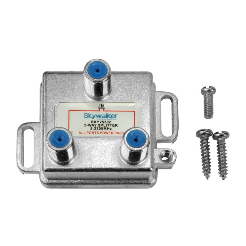 Skywalker Signature Series Vertical 2-Way 5-2300MHz Splitter DC/IR All Port