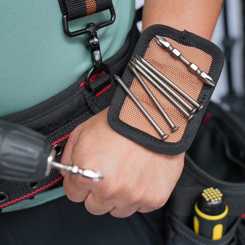 KUNN Carpenter Padded Tool Belt Suspender Tool Harness with Moveable